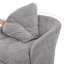 Fauteuil demi-tonneau pivotant rembourré Lakitia Rowena -2136543499