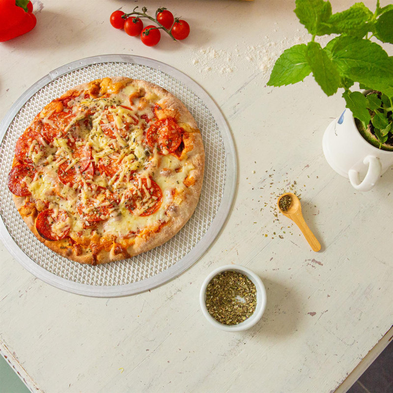 Argon Tableware - Non-Stick Aluminium Pizza Screen, 30cm L