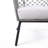 Marco Indoor Outdoor Steel Lounge Chair With Rope And Gray Cushion-1325623828