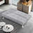 Futon Sofa Bed With Adjustable Backrest-1090592935