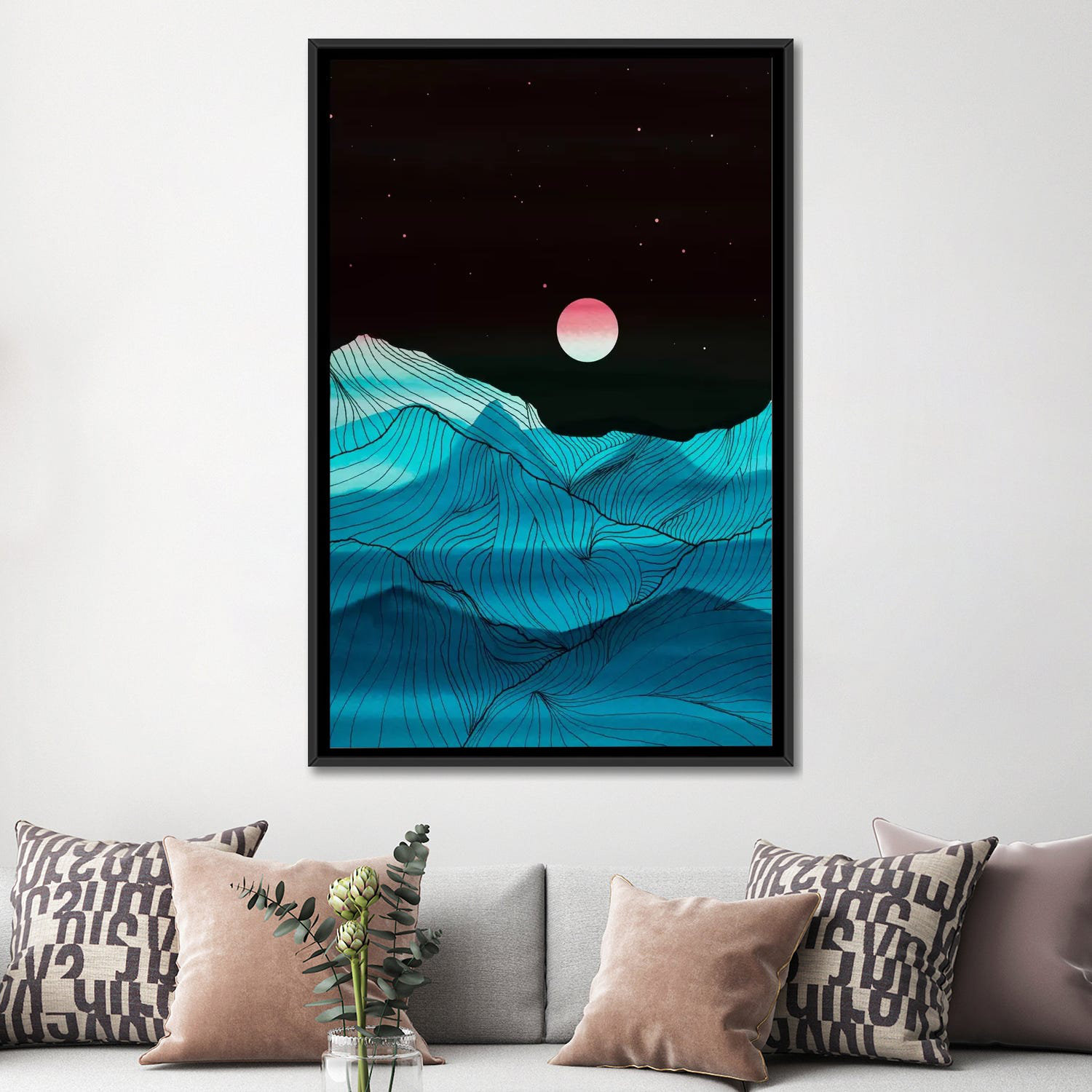 East Urban Home 'Lines' Graphic Art Print on Wrapped Canvas - Wayfair ...