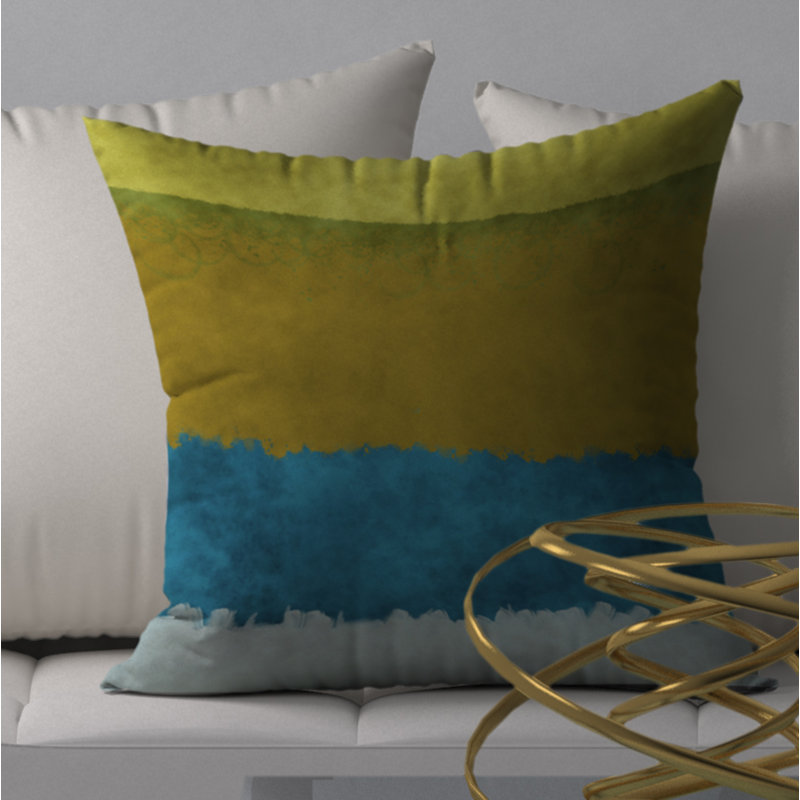 Housse de coussin décorative carrée en U Breezy, 18 po x 18 po
