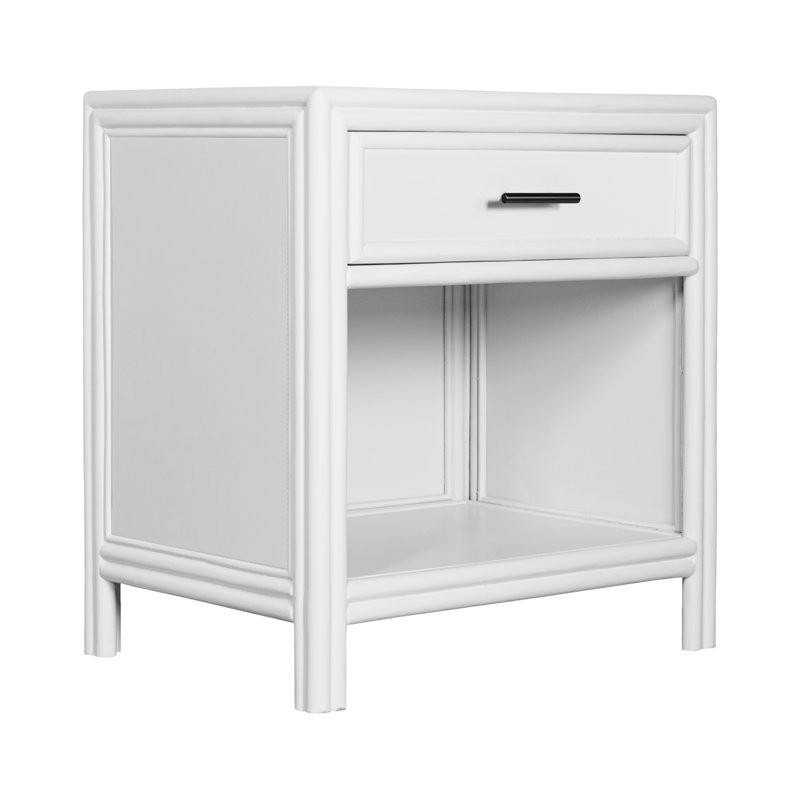 Table de chevet 1 tiroir Clara Collection, Blanc