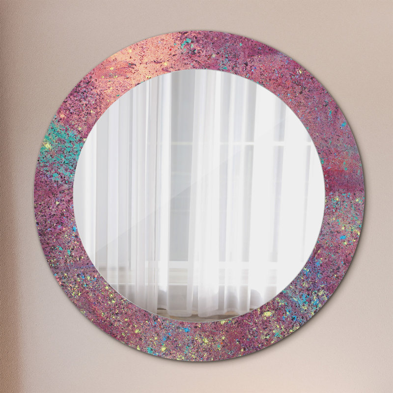 Huldar Glass Flat Wall Mirror, 60cm H x 60cm W