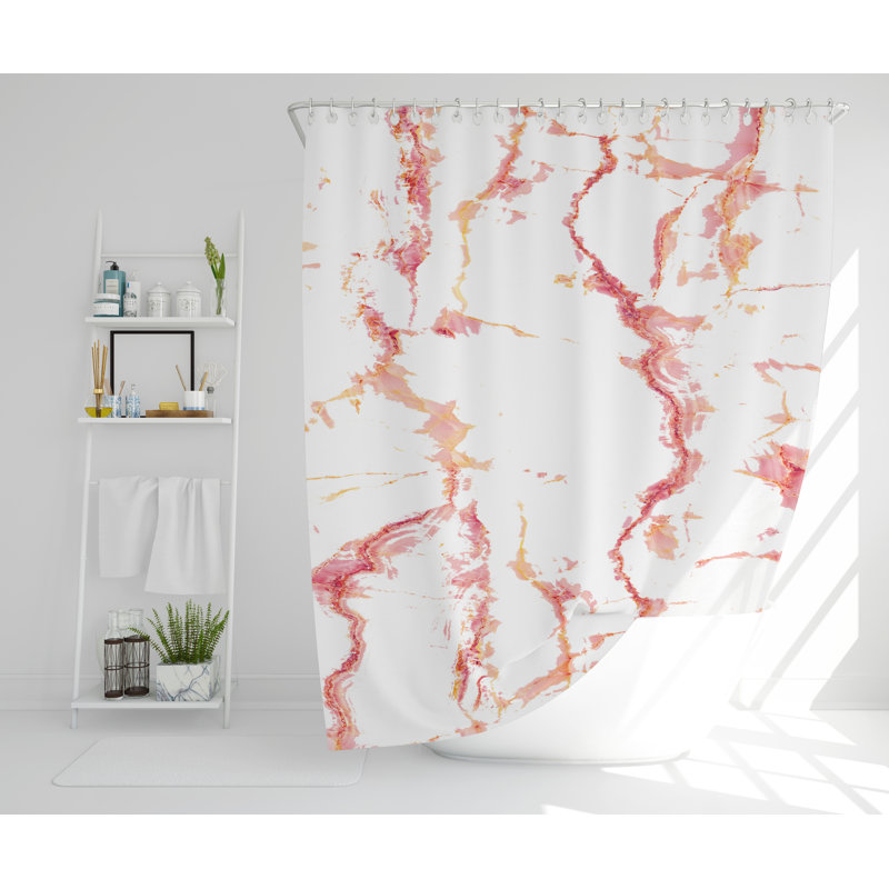 Lular Polyester Shower Curtain, 168cm H x 168cm W