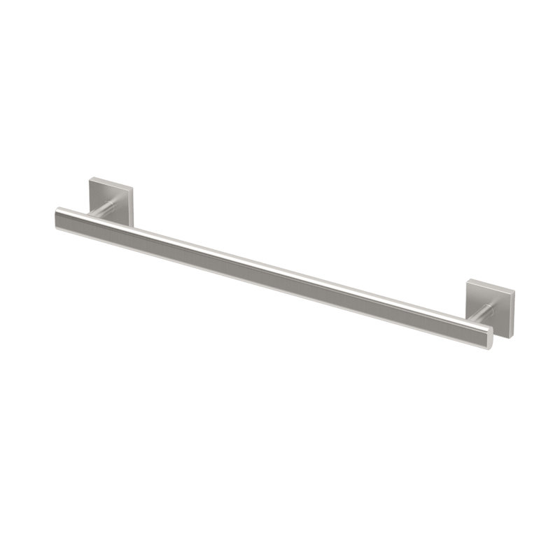 Porte-serviettes mural Elevate | Porte-serviettes pour salle de bain, Nickel satiné, H 2 po x L 20,38 po x P 2,6 po