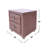 Fabric Upholstered Nightstand with 2 Drawers, Pink