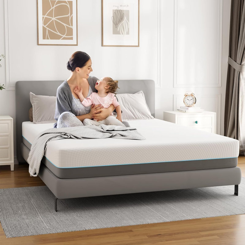 20cm Mattresses with Memory Foam and Removable Cover, Mattress in a Box, Double (4'6)
