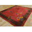 Antique Wool Brown Earth Tone Red / Rust Hand Knotted Pile Rug