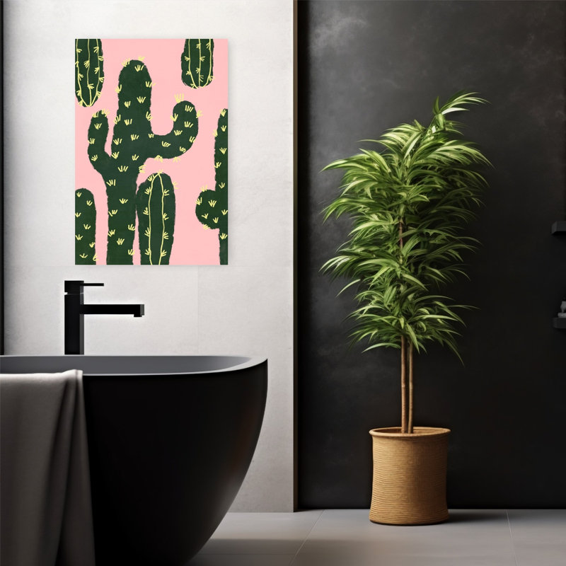 Cactuses by Treechild - Wrapped Canvas Print, 60.96 cm H x 40.64 cm W