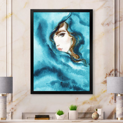 Turquoise Fluid Woman Art " Turquoise Fluid Woman Art "