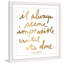 «Impossible till It's Done», art textuel encadré-20747213