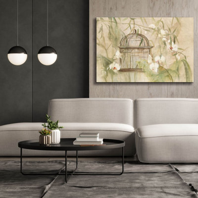 «Birdcage Bamboo» par Cheri Blum, art mural sur toile