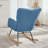 Ergonomic Tufted Glider Rocking Chair