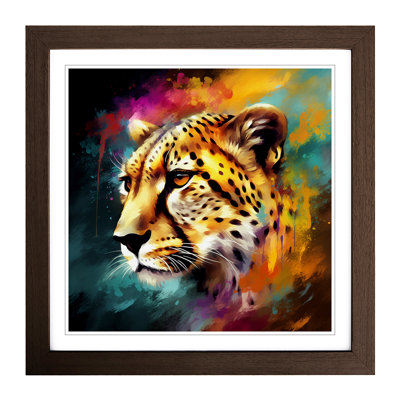 Cheetah Abstract Art No.2 - Framed Print