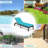 Outdoor Metal Chaise Lounge , Cushion Included