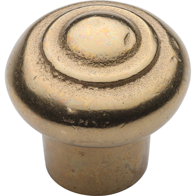 Beaded Cabinet Knob, Natural Bronze, 1.25