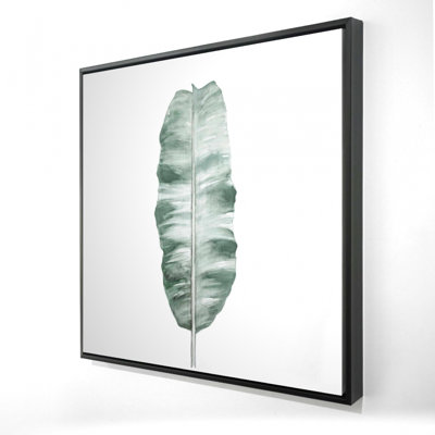 Banana Leaf Print On Canvas
