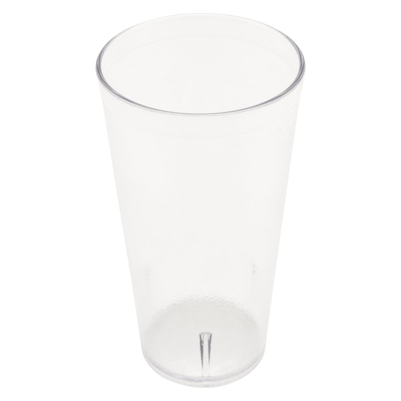 GET Gobelets de restaurant en plastique robustes, Transparent, Boîte à pain