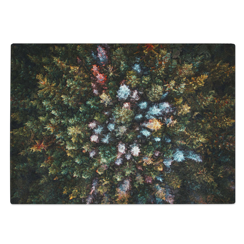 Glass Forest Arrangement Chopping Board, 28.5 cm W x 20 cm L