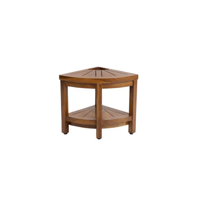 Archippos 12 in. W Teak Shower Bench