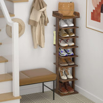 Small Shoe Cabinet, 3 Tier Shoe Rack, Mini Shoe Rack, Narrow Shoe Organizer  For Closet And Hallway 42 X 19 X 43cm