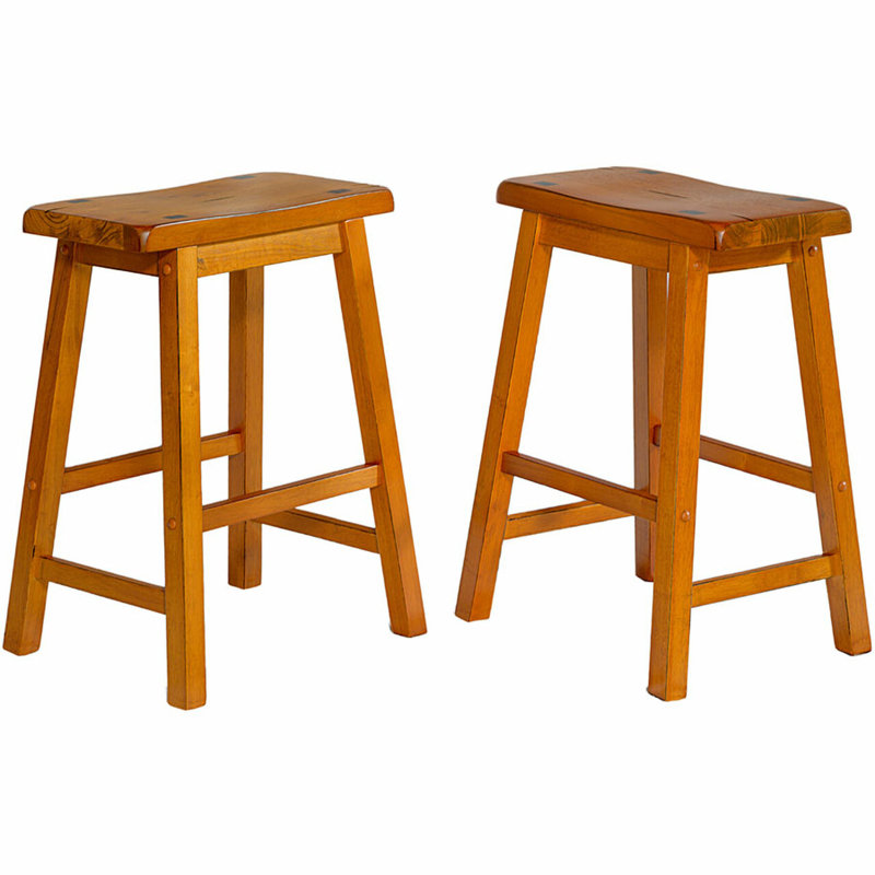 Bar Stool, Oak, Counter Stool (24" Seat Height)