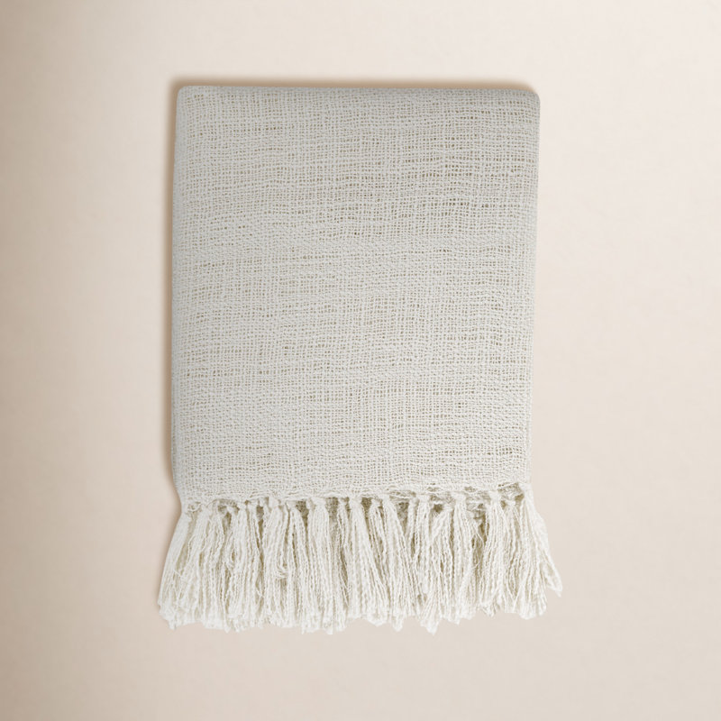 Dennie Throw Blanket, Off-White