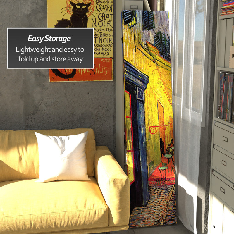 70.88" x 47.25" Works of Van Gogh 3 Panel Room Divider