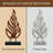 Madilyn Handmade Wooden Leaf Sculpture for Living Room & Hallway – Christmas Home Decor