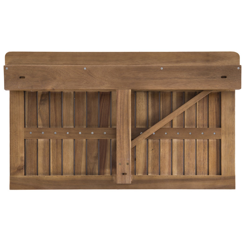 Nina 80cm Solid Wood Rectangular Folding Table