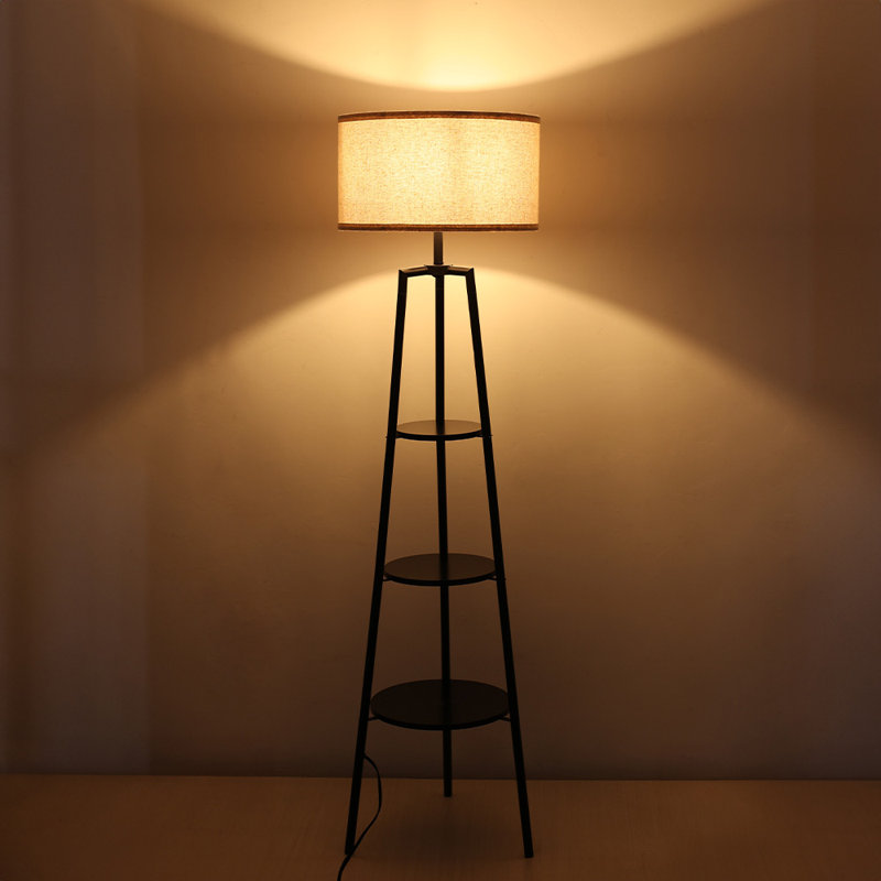 Alpaugh 160Cm Black Column Floor Lamp