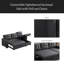 Canapé modulaire convertible rembourré avec méridienne coulissante-244882063-244882049