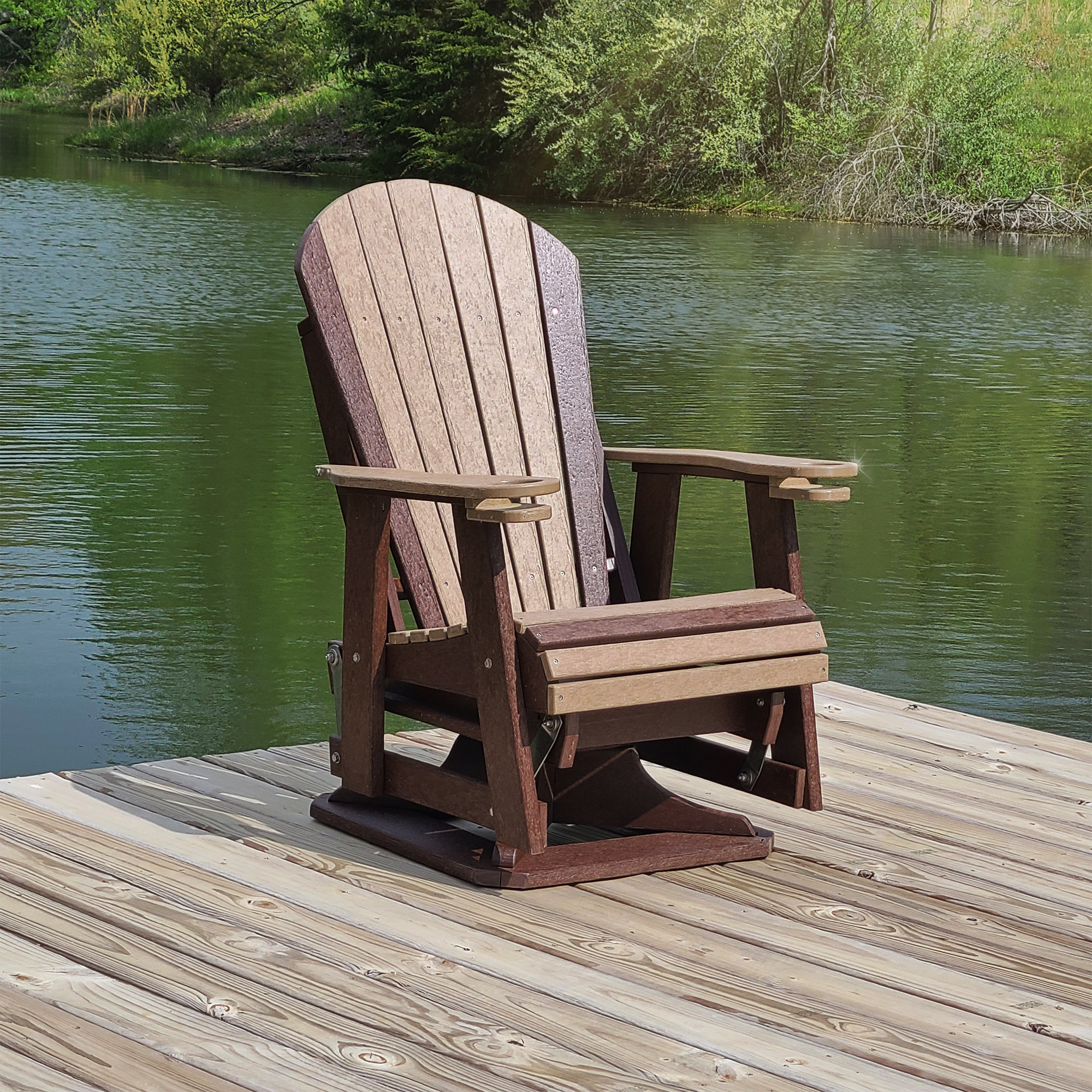 Adirondack glider online chair