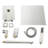 3-Function High-Pressure Rainfall Shower System, Tub Faucet Set