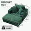Chaise longue d'intérieur avec repose-pieds et coussins amovibles-862497297