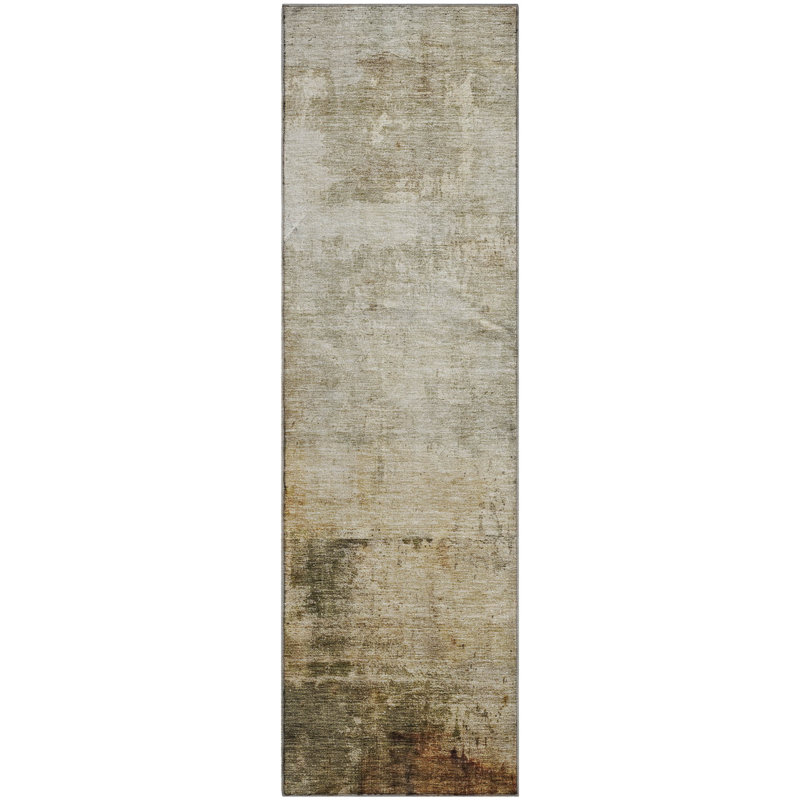 Premium Machine Washable Lyndhurst AMF1193 Abstract Rug, Tapis de couloir 2 pi 3 po x 7 pi 6 po