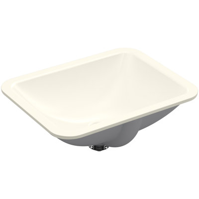 Caxton™ Kohler Rectangle 20-1/4" Undermount Bathroom Sink with Overflow