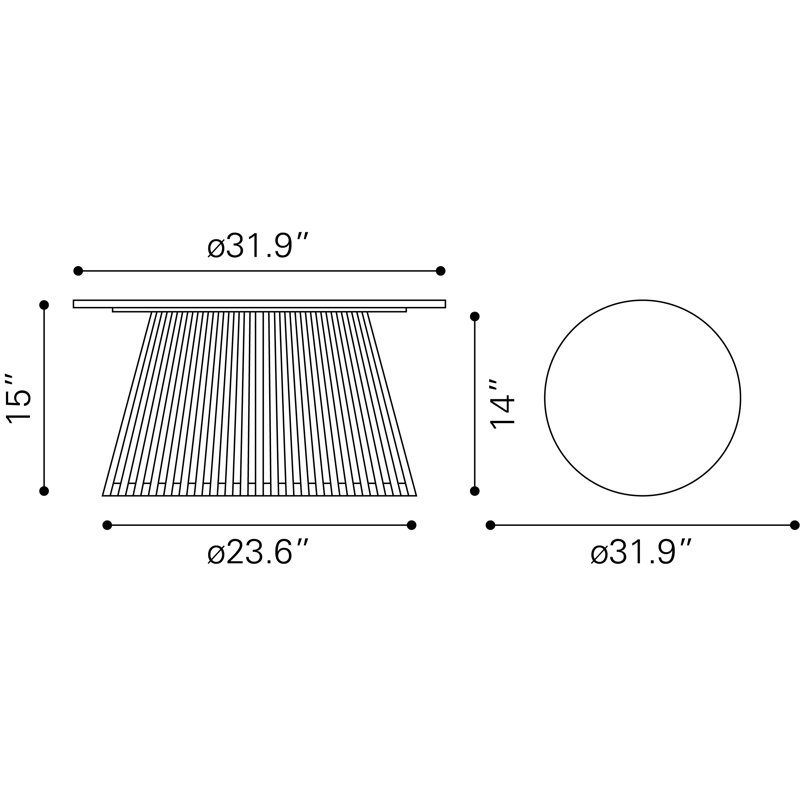 Table basse Doloris