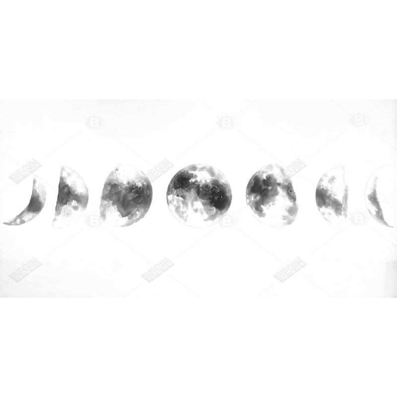 Eclipse in several phases - 15.75"x31.50" Desk mat