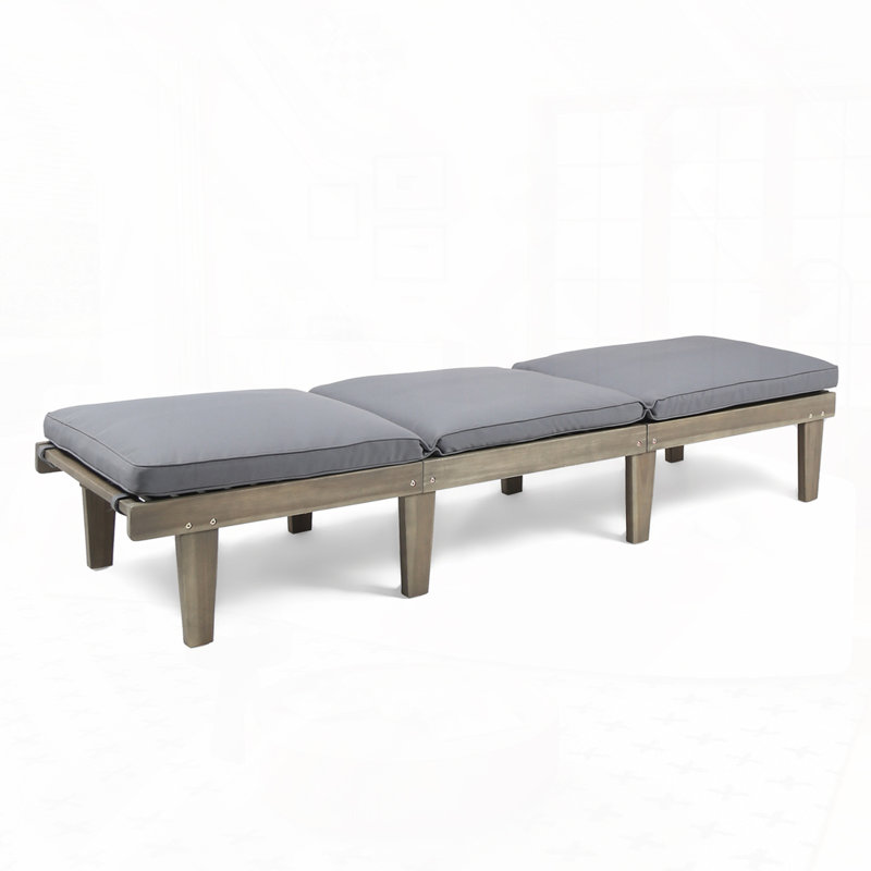 Patio Wood Chaise Lounge