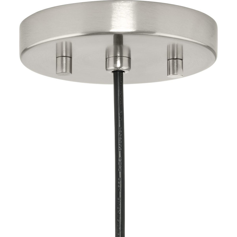 Ashantae 1 - Light Dome Pendant, Brushed Nickel, 120.5" H x 15.75" W x 15.75" D