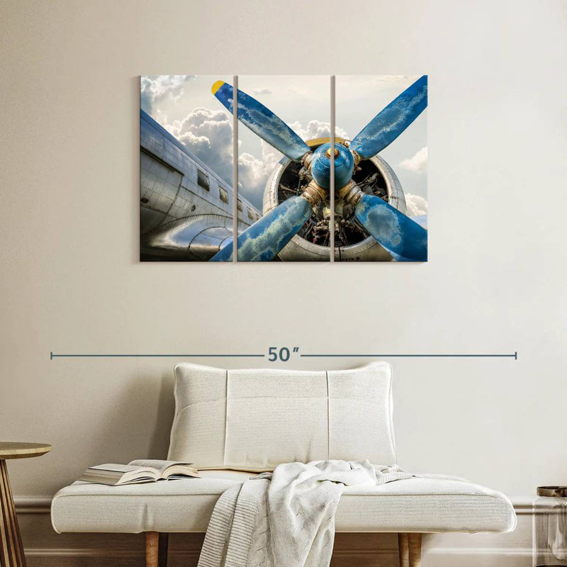 Mehar Propeller Airplane, 24" H x 38" W