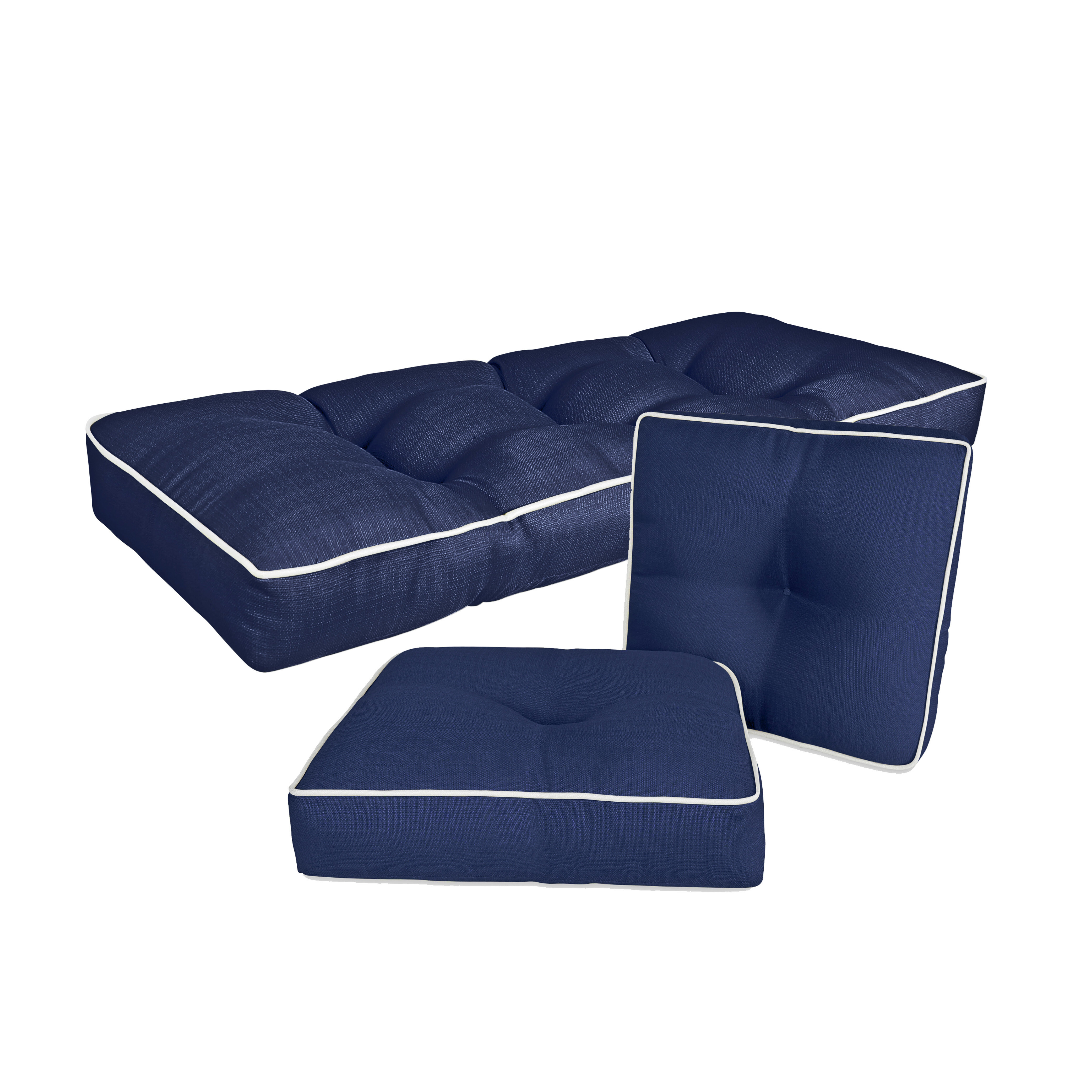 Wendin Indoor/Outdoor Seat Cushion Charlton Home Fabric: Linen