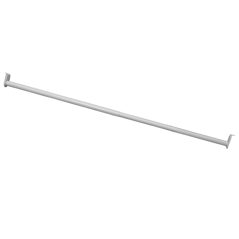 Tringle de garde-robe ajustable, acier, capacité de 30 livres - Design House, H 2,75 po x l 48 po x P 1 po, Blanc
