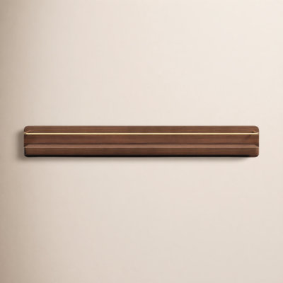Dandre Modern Brass Wooden Shelf