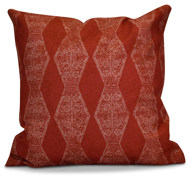 Housse et insert de coussin carré HH Revival, Rouge, 20 po x 20 po
