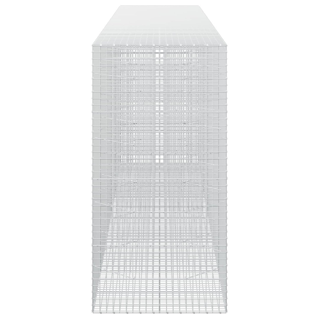 Vidaxl Silver Galvanised Gabion With 3.5 Mm Wire And 5X10 Cm Mesh 50X30x200 Cm - Image 2
