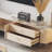 Simple rock plate coffee table TV cabinet set