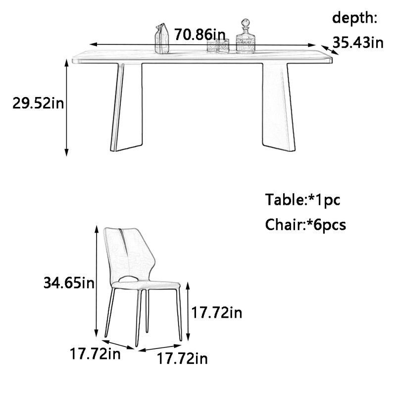 Heidrick, 29.52"H x 70.86"L x 35.43"W